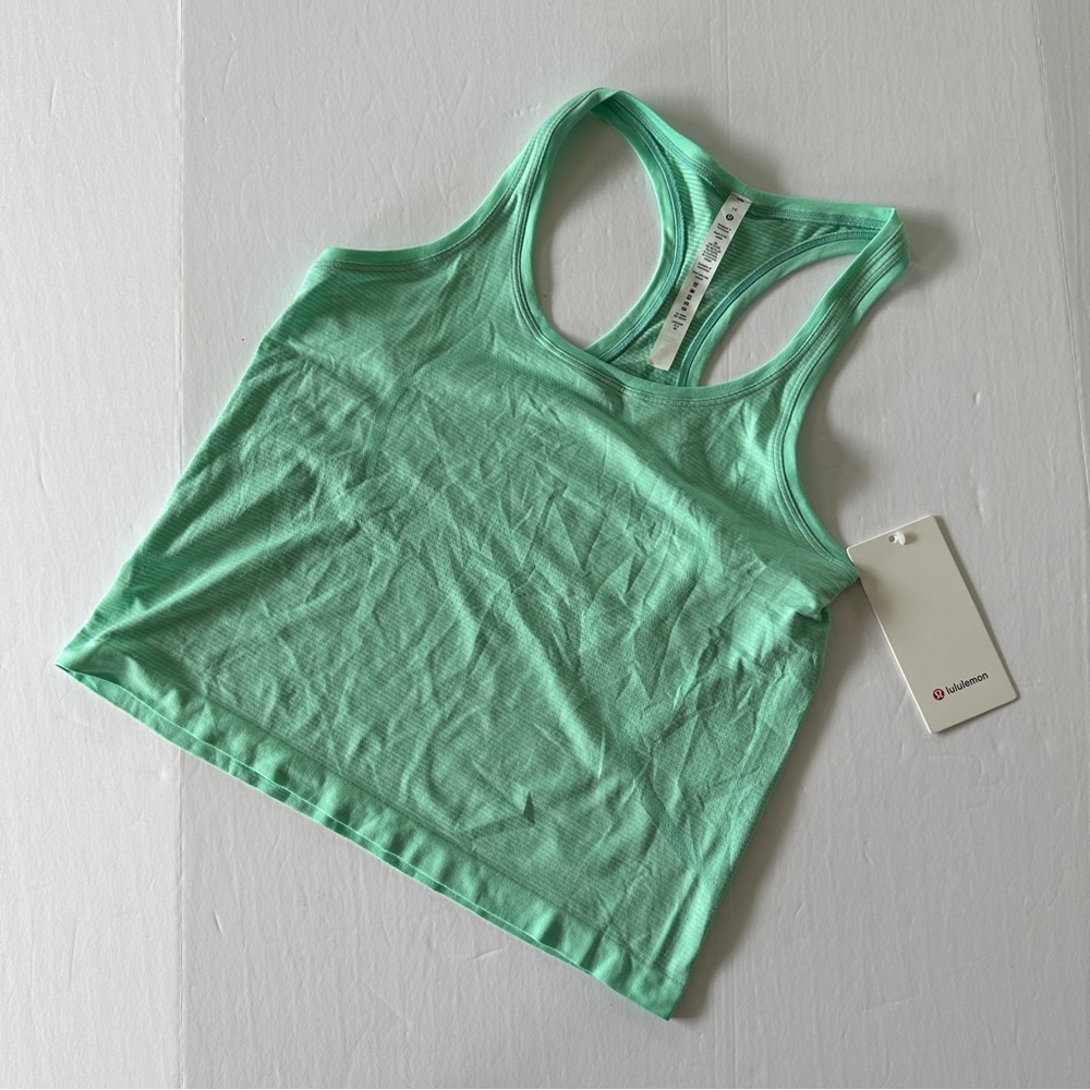 Lululemon Rare Swiftly Racerback Tank Tiffany Blue like teal color Size 10